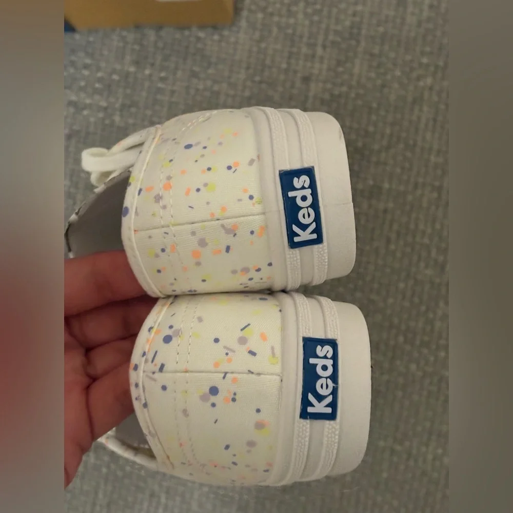 Keds Breezie Confetti Canvas Sneakers White Multi 9 Women New in Box WF65867 - Picture 11 of 16